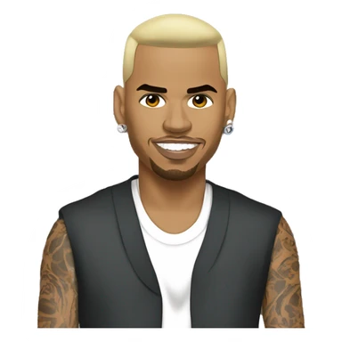 Chris brown sticker