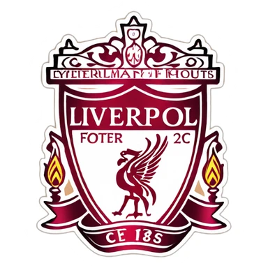Fc liverpool logo sticker