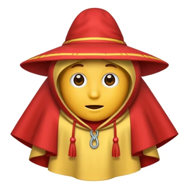 Poncho emoji sticker