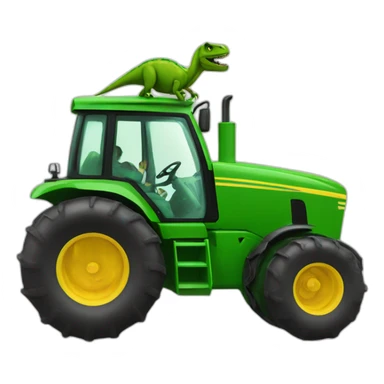 green-tractor-with-t-rex-driving sticker