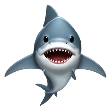 Shark wearing a hoodie  sticker