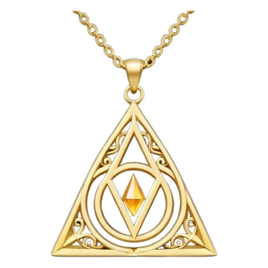 deathly hallows necklace sticker