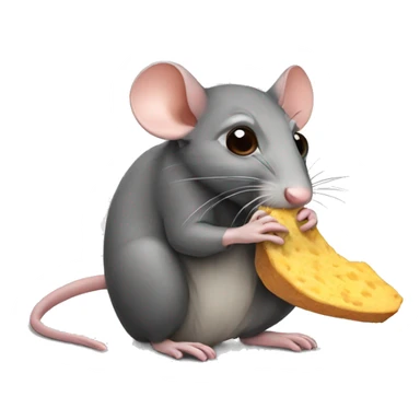 Rat eating lays  sticker