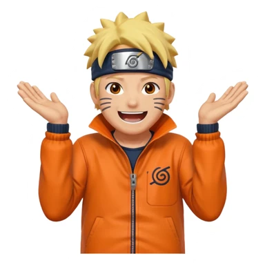 Laughing naruto sticker