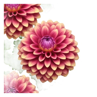 Dahlias plant  sticker