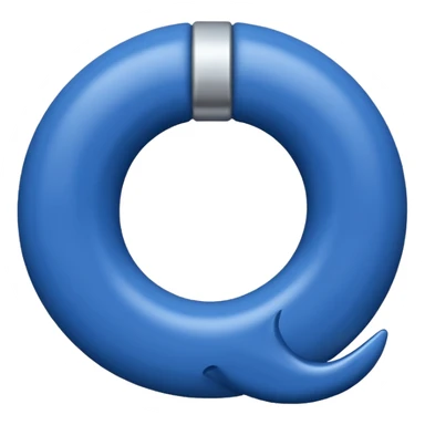 Ein blauer Kreis mit einem weißen Haken drinnen also ein sogenanntes blauer haken sticker