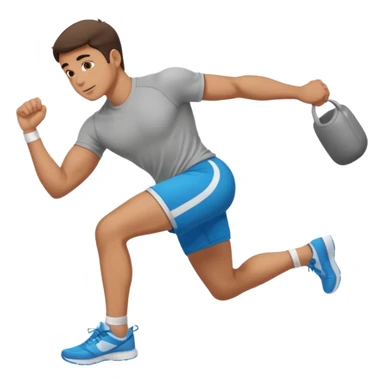 man doing Gluteal bridge sticker