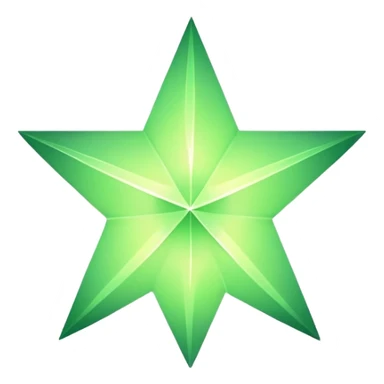 light green star sticker