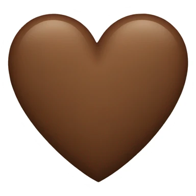 brown heart sticker