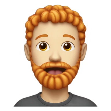 A ginger eating ginger sticker