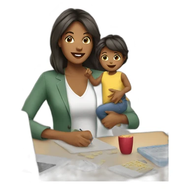 busy mom sticker