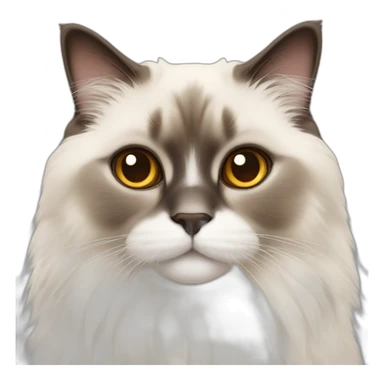 himalayan ragdoll cat brown eyes sticker