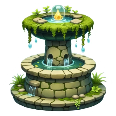 Magical well sticker
