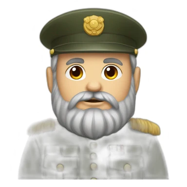 dwarf military officer sticker