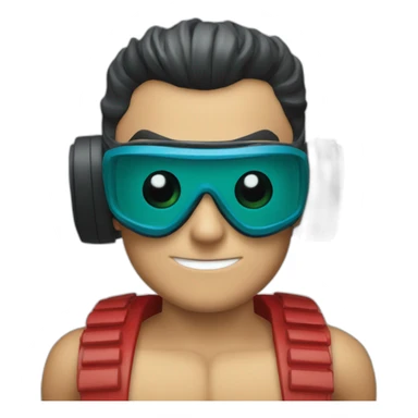 DC comics plastic man wearing goggles sticker