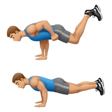 side-view man weighted glute-bridges sticker