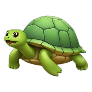 Un chat sur une tortue sticker