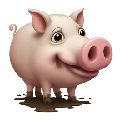 Muddy pig sticker
