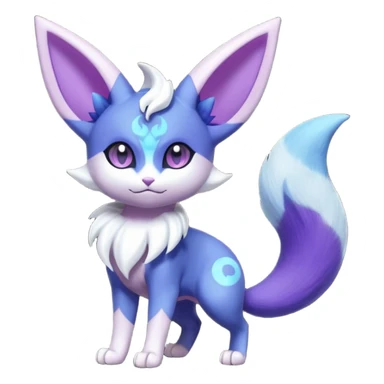 Espeon-Meowstic-Fakémon-hybrid-creature (full body)  sticker