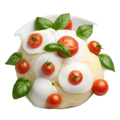 buratta with tomatoes  sticker