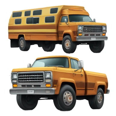 Real 70s Winnebago dually monster truck sticker