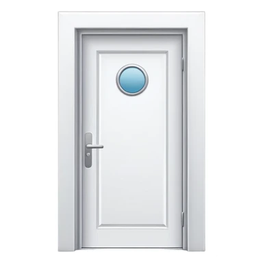 white modern door  sticker