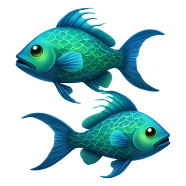 Bioluminescent fish sticker