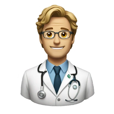 A doctor who is glad sticker