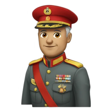 Red army general sticker