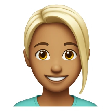 Happy sister face sticker