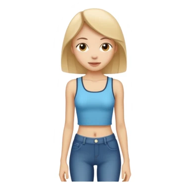 Skinny legend. Girl with Super tiny dramatic waist sticker