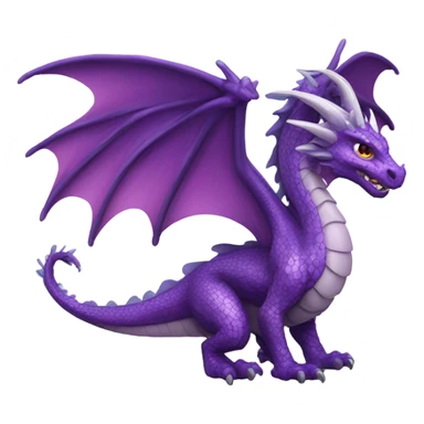 Purple dragon sticker