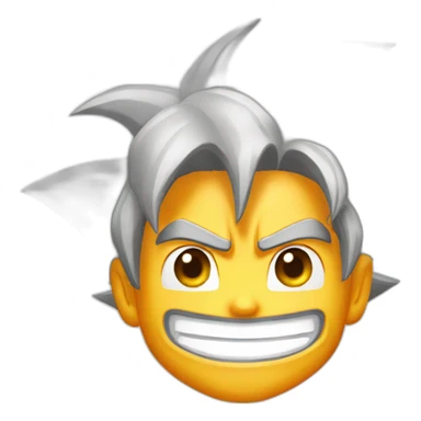 goku from dragon ball z smilling sticker