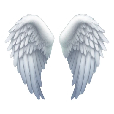 one pair of angel wings sticker