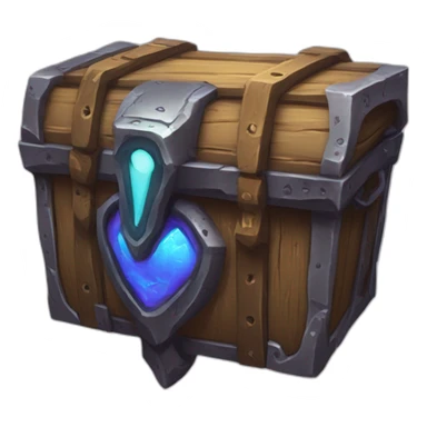 alien corrupted chest futuristic roguelike rpg style inspired by hearthstone sticker