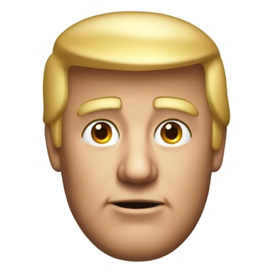 Donald Trump's face sticker