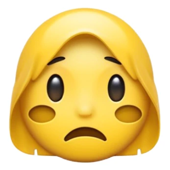 trauriges Emoji hinter Gittern sticker