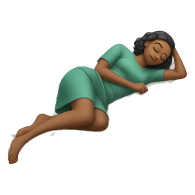 woman laying on her side on a bench propped up by her elbow sticker