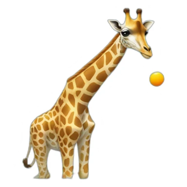 Girafe qui joue du ping pong sticker
