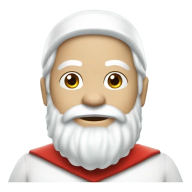 Merry Christmas white Santa player sticker