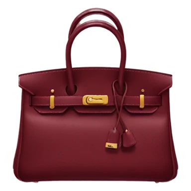 dark red hermes birkin bag sticker