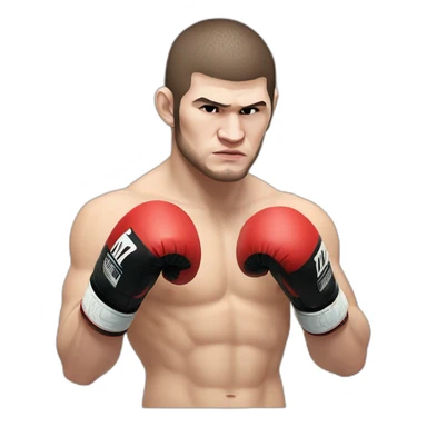 khabib nurmagomedov boxing  sticker