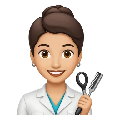 Hair salon manager Hispanic sticker