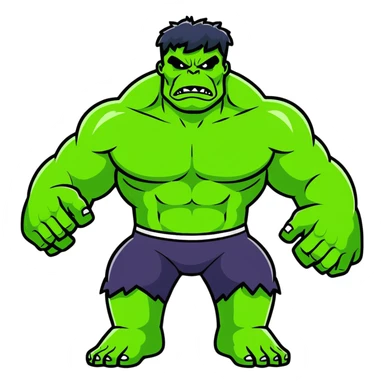 World Breaker Hulk, extremely powerful glowing green Hulk with energy radiating from his body sticker