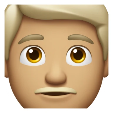 Hombre con pelo corto liso  y con perilla piel blanca ojos claros  sticker