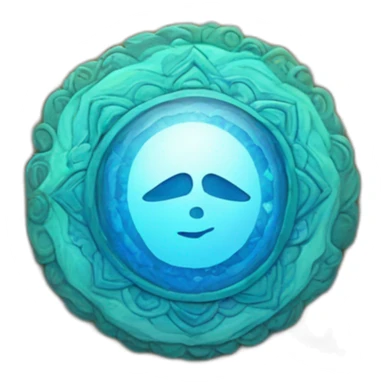 Vishuddha chakra detailed sticker