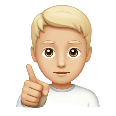 Emoji pointing at me sticker