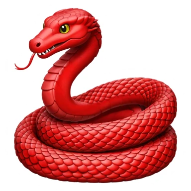 serpent red sticker