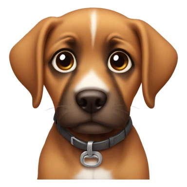 Puppy eyes with a heat  sticker