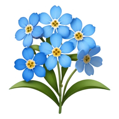 bunga myosotis sticker